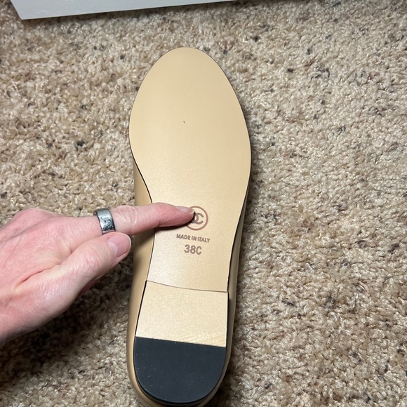 Tan & Black Cap Toe Ballet Flats | EU 38 / US 7.5 - Picture 4 of 6
